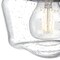 Westinghouse Fixture Wall Outdoor 60W Dusk to Dawn Eddystone, Matte Black Clear Seed Glass 6121200 - alternate 2